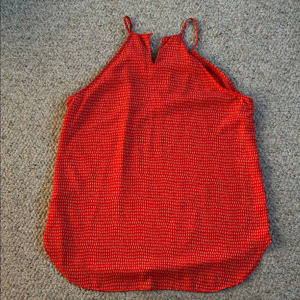 Red pattern flowy tank - Picture 6 of 8